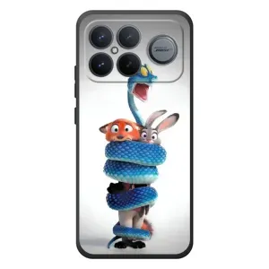 Силиконовый чехол с принтом Зоотрополіс для Xiaomi Poco F8 Ultra (Змея Зоо)