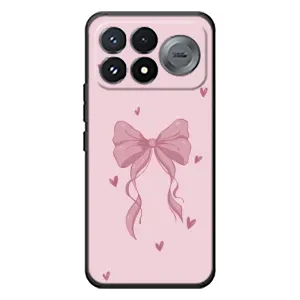 Чохол банти для Xiaomi Poco F9 Pro (Бант на рожевому)