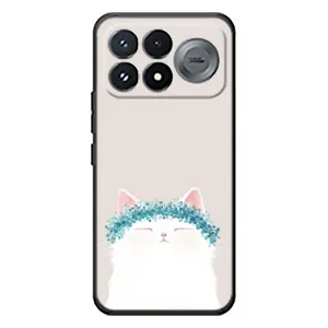 Чехол на тематику: Коты для Xiaomi Poco F9 Pro (Белый котик)