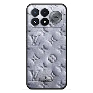 Текстурный Чехол Louis Vuitton для Сяоми Поко Ф9 Про (Белый ЛВ)