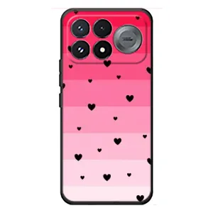 Чохли з тематикою "Маленькі Сердчеки" на Xiaomi Poco F9 Pro (Чорні сердечка)