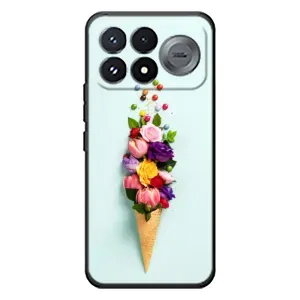 Чохли з тематикою "КВІТИ" на Xiaomi Poco F9 Pro (Квітка-морозиво)