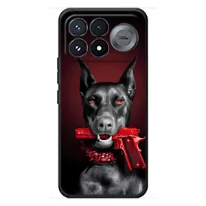 Чехол ДОБЕРМАН для Xiaomi Poco F9 Pro (Доберман злой)