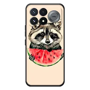 Силиконовый Чехол с Енотами на Xiaomi Poco F9 Pro (Енот)