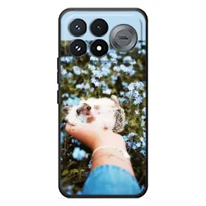 Чехлы с изображением разных животных для Xiaomi Poco F9 Pro (Ежик на руках)