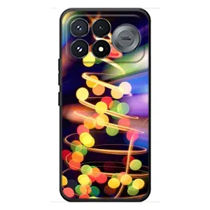 Чехол Новогодняя Елка на Xiaomi Poco F9 Pro (Гирлянды)