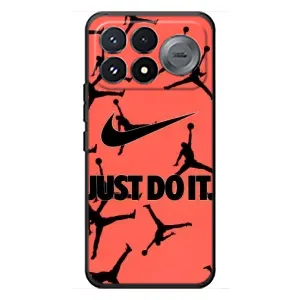 Силіконовый Чохол Nike Air Jordan на Сяомі Поко Ф9 Про (Just Do It)