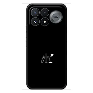 Чехол с картинками на черном фоне для Xiaomi Poco F9 Pro (Книжки)