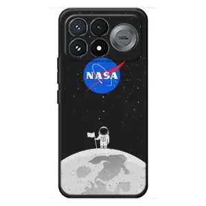 Силиконовый бампер с принтом "Наса" на Xiaomi Poco F9 Pro (Космонавт NASA)