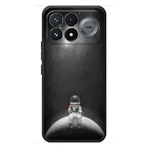 Силіконовый Чохол з принтом "Космонавти" на Xiaomi Poco F9 Pro (Космонавт романтик)