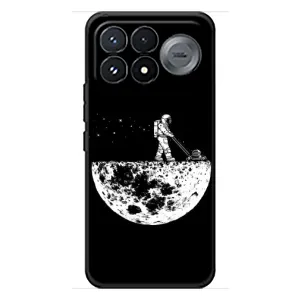 Силіконовый Чохол з принтом "Космонавти" на Xiaomi Poco F9 Pro (Космонавт)