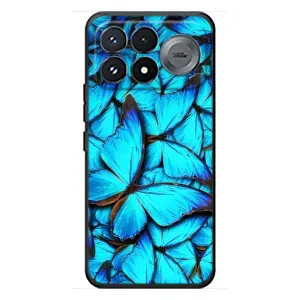 Силиконовый бампер с картинкой животных для Xiaomi Poco F9 Pro (Крылья бабочек)