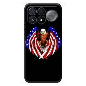 Чехол Флаг USA для Xiaomi Poco F9 Pro (Крылья США)
