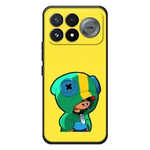 Чехол Бравл Старс для Xiaomi Poco F9 Pro (Леон (LEON))
