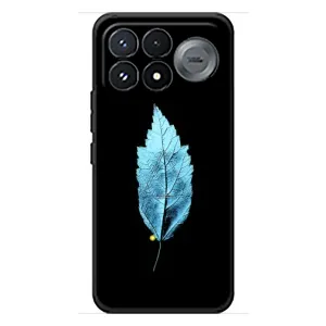 Чехол с картинками на черном фоне для Xiaomi Poco F9 Pro (Листочек)