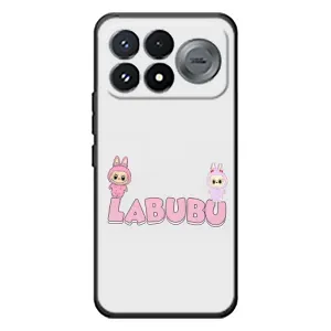Чохол з принтом Лабубу для Xiaomi Poco F9 Pro (Логотип Лабубу)