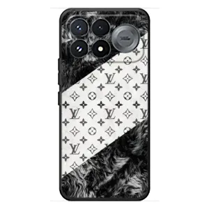 Чехол Стиль Louis Vuitton на Xiaomi Poco F9 Pro (LV на белом)