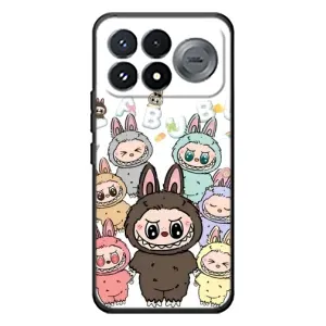 Чохол з принтом Лабубу для Xiaomi Poco F9 Pro (Маленькі Лабубу)