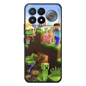 Чохли для Xiaomi Poco F9 Pro (Персонажі МайнКрафт) (Майн-крафт)