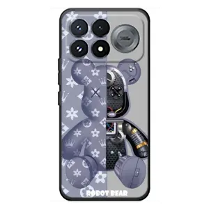 Силиконовый чехол для Xiaomi Poco F9 Pro (Медведь Louis Vuitton)