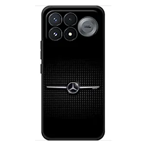 Силиконовый бампер с картинкой машины на Xiaomi Poco F9 Pro (Mercedes)