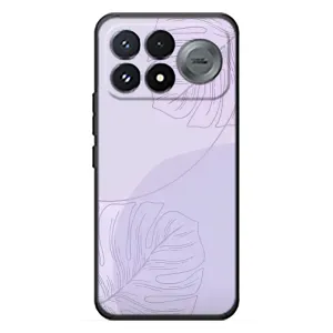 Чохол квітковий дизайн для Xiaomi Poco F9 Pro (Монстера фіолетова)