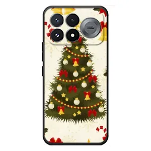 Чехол Новогодняя Елка на Xiaomi Poco F9 Pro (Новогодний принт)