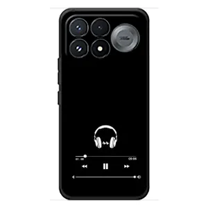 Чехол с картинками на черном фоне для Xiaomi Poco F9 Pro (Плеер)