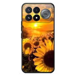 Чохол з Квітами для Xiaomi Poco F9 Pro (поле соняшників)
