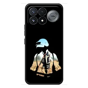 Силиконовый чехол с картинкой "Герой Pubg" на Xiaomi Poco F9 Pro (Пубг мен)