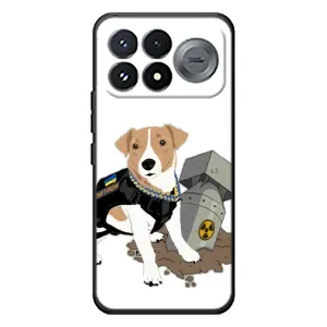 Чехол с принтом Собаки Патрон для Xiaomi Poco F9 Pro (Пёс Патрон с ракетой)