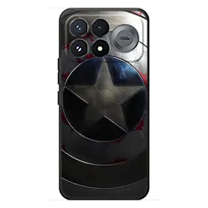Чохол с Щітом Капітана Америки на Xiaomi Poco F9 Pro (Ретро Щит Капітана)