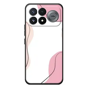 Чохол квітковий дизайн для Xiaomi Poco F9 Pro (Рожевий фон)