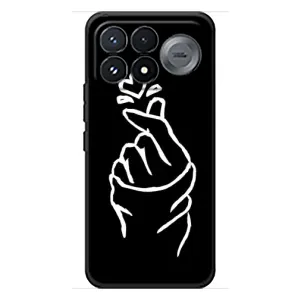 Чохол (Знак сердечка) для Xiaomi Poco F9 Pro (Сердечко на чорному)