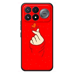 Чохол (Знак сердечка) для Xiaomi Poco F9 Pro (Сердечко на червоному)