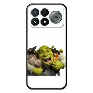 Друкований чохол з принтом Шрек для Xiaomi Poco F9 Pro (Шрек осел і кіт)