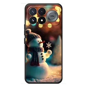 Чехлы на Новый Год Xiaomi Poco F9 Pro (Снеговик праздничный)