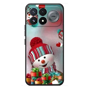 Чехлы на Новый Год Xiaomi Poco F9 Pro (Снеговик в шапке)