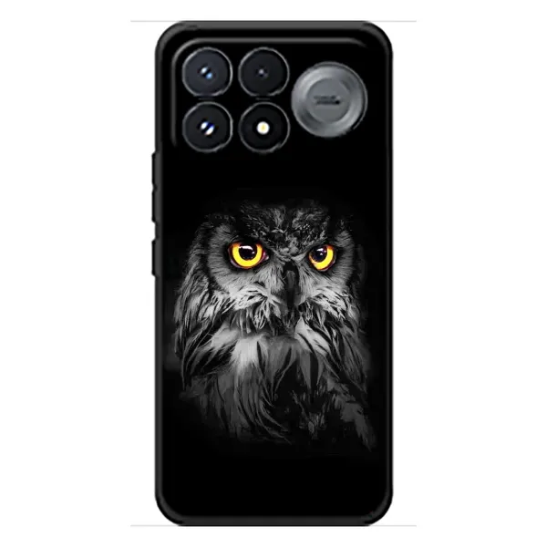 Чехол с рисунком «Сова на чёрном» для Xiaomi Poco F9 Pro Чехол с рисунком «Сова на чёрном» для Xiaomi Poco F9 Pro