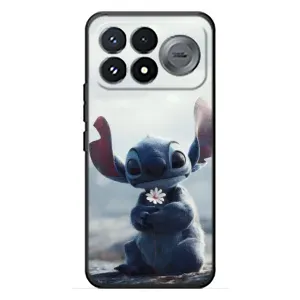Чехол с рисунком Стич для Xiaomi Poco F9 Pro (Стич с цветочком)
