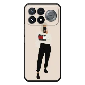 Силиконовый Чехол на Xiaomi Poco F9 Pro с картинкой Стильных Девушек (Стильная)