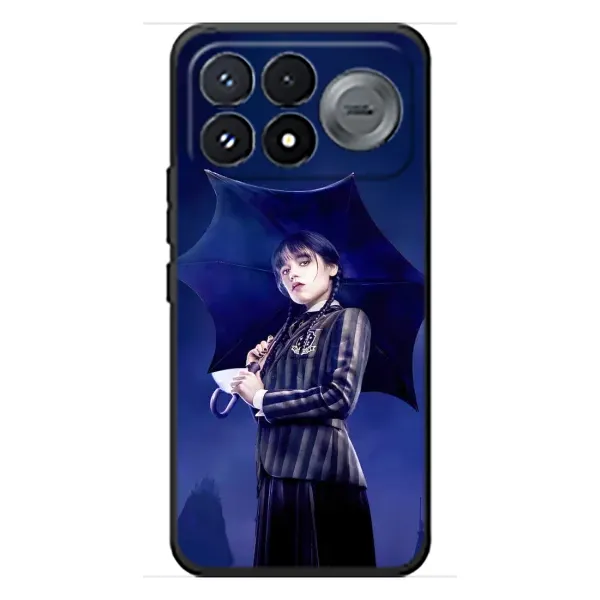 Чехол с рисунком «Уэнсдей с зонтом» для Xiaomi Poco F9 Pro Чехол с рисунком «Уэнсдей с зонтом» для Xiaomi Poco F9 Pro