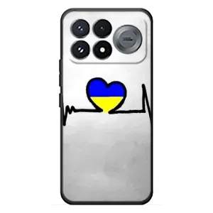 Силиконовый Чехол на Xiaomi Poco F9 Pro (Я-Украина) (Украинская кардиограмма)