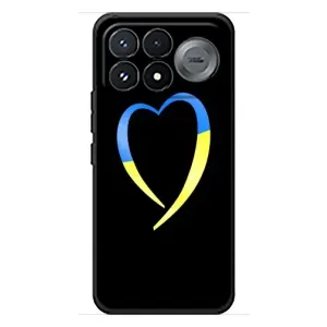 Силиконовый Чехол на Xiaomi Poco F9 Pro (Я-Украина) (Украинское сердце)