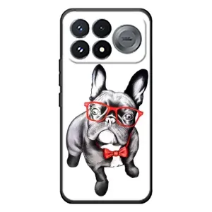 Бампер для Xiaomi Poco F9 Pro с картинкой "Песики" (В очках)