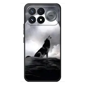 Чехол с Волком на Xiaomi Poco F9 Pro (Волк и луна)