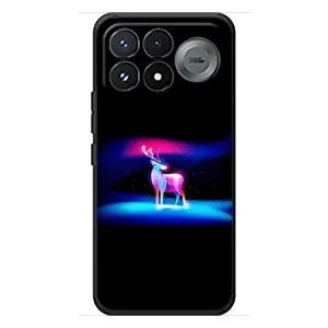 Силиконовый бампер с картинкой животных для Xiaomi Poco F9 Pro (Яркий олень)
