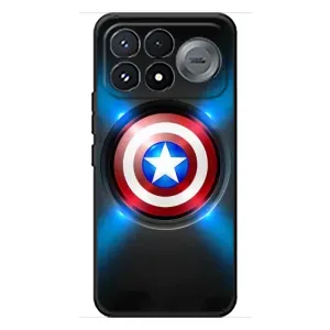 Чохол с Щітом Капітана Америки на Xiaomi Poco F9 Pro (Яскраий Щит Капітана)