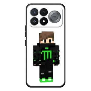 Чохли для Xiaomi Poco F9 Pro (Персонажі МайнКрафт) (Зелений хлопчик)