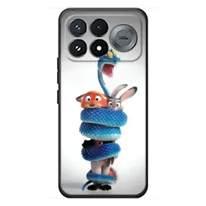 Силиконовый чехол с принтом Зоотрополіс для Xiaomi Poco F9 Pro (Змея Зоо)